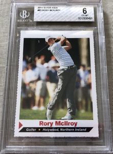 Rory McIlroy 2011 Sports Illustrated for Kids golf Rookie Card graded BGS 6 ExMt