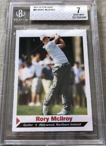 Rory McIlroy 2011 Sports Illustrated for Kids golf Rookie Card graded BGS 7 NrMt
