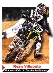 Ryan Villopoto 2011 Sports Illustrated for Kids motocross Rookie Card