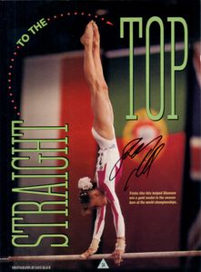 Shannon Miller autographed full page magazine gymnastics photo