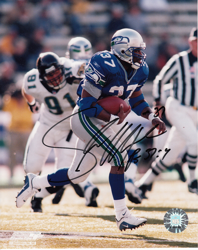 Shaun Alexander autographed Seattle Seahawks 8x10 photo