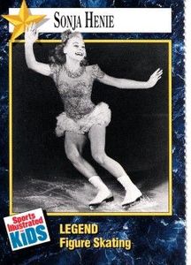 Sonja Henie 1991 Sports Illustrated for Kids Legends figure skating card