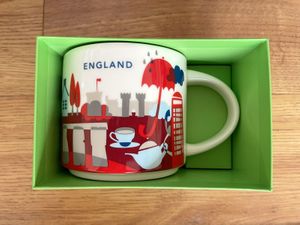 Starbucks 2013 You Are Here Collection England 14 ounce collector coffee mug NEW