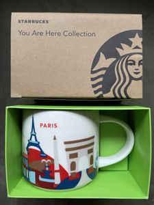 Starbucks 2013 You Are Here Collection Paris 14 ounce collector coffee mug NEW