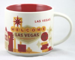 Starbucks 2013 You Are Here Collection Las Vegas 14 ounce collector coffee mug NEW