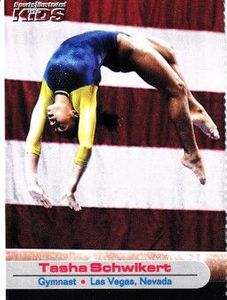 Tasha Schwikert 2002 Sports Illustrated for Kids gymnastics Rookie Card