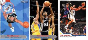 Tim Duncan San Antonio Spurs 2001 2003 and 2010 Sports Illustrated for Kids cards