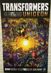 Transformers Unicron 2018 San Diego Comic-Con IDW 11x17 mini promo poster