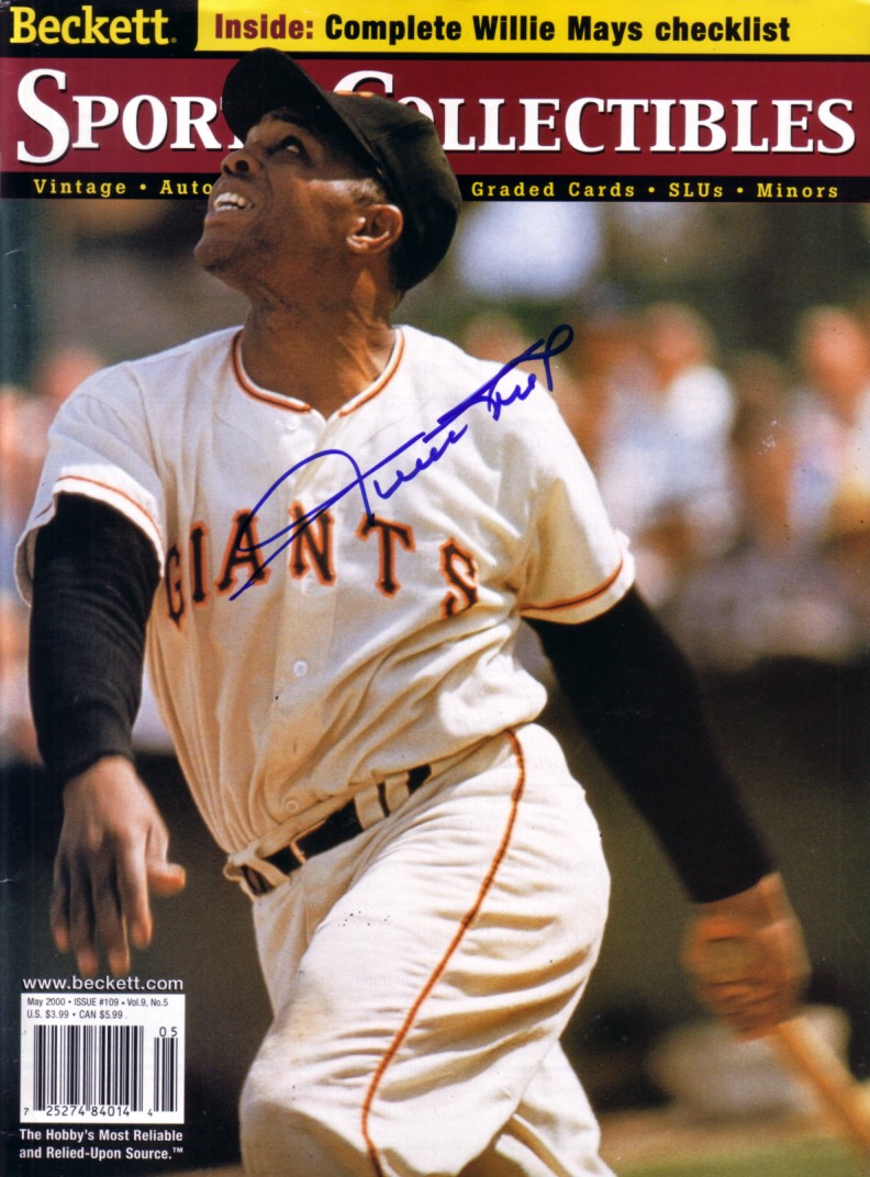 Willie Mays autographed San Francisco Giants 2000 Beckett Sports