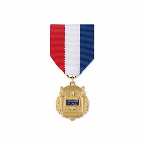 Maroon & Sky Blue Medal Ribbon With Clip - KK35a • Sydney Awards & Trophies - View #12