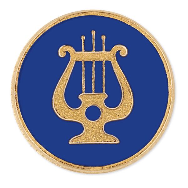 No. 309 Music Lyre Pin