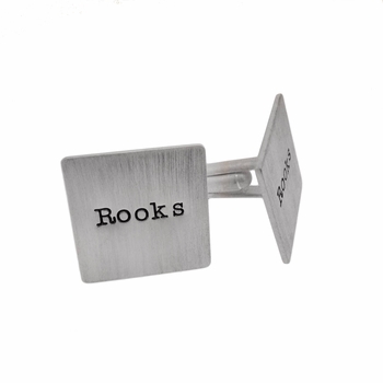 14k Gold Square Cuff Links