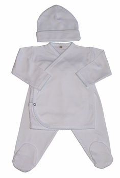 Take Me Home Set with Pink, Blue or Navy Trim, 3 Piece