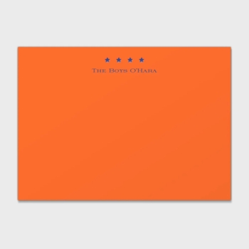 4 Stars Personalized Kids Stationery