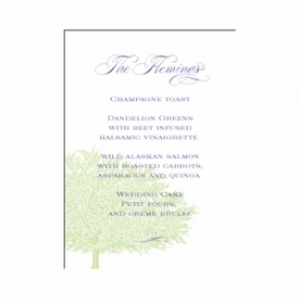 Adrienne & Michael Menu Card