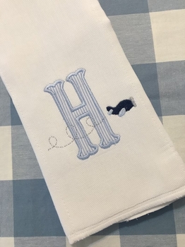 Airplane Burp Cloth