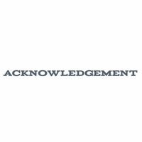 aknowledgement