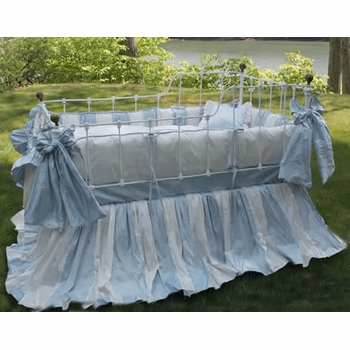 amboise crib bedding by lulla smith (custom colors available) <br> (contact us for pricing)