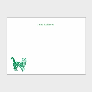 American Shorthair Cat Personalized Kids Stationery