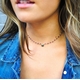 Amethyst & Pyrite Lina Choker Necklace