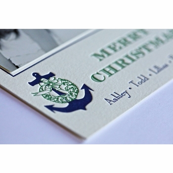 anchor holiday card