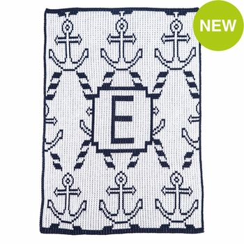 anchors and ropes stroller blanket
