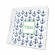 anchors navy lucite tray - square