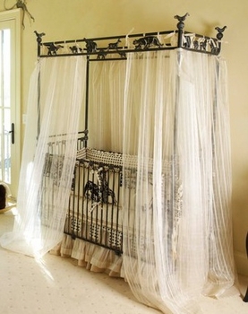 animal cracker canopy crib 40226