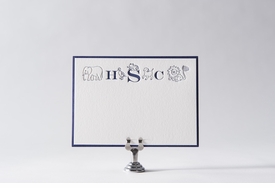 Animal Monogram Kids Stationery