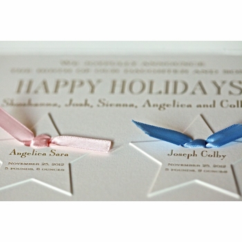 Announcement 2012 Folded Holiday Card