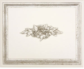 Antico White With Silver Gilding Finish