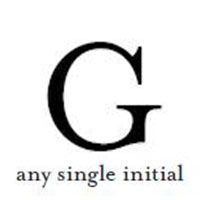 any single initial