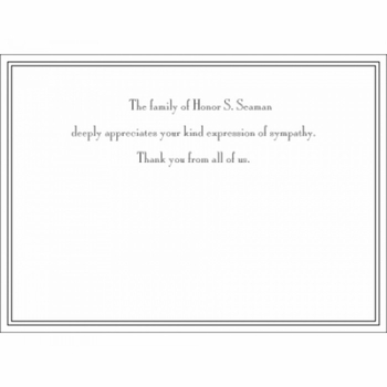 Appreciation Black Sympathy Cards