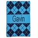 Personalized Argyle & Name Blanket