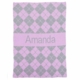 Personalized Argyle & Name Blanket