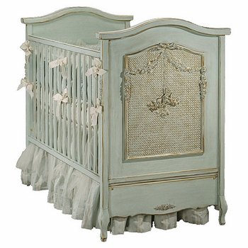 art for kids bonne nuit cherubini crib (versailles blue)