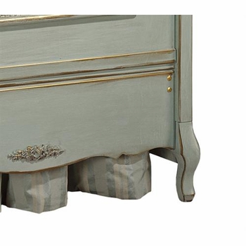 art for kids bonne nuit cherubini crib (versailles blue)