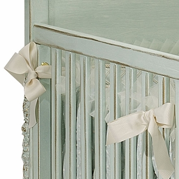 art for kids bonne nuit cherubini crib (versailles blue)