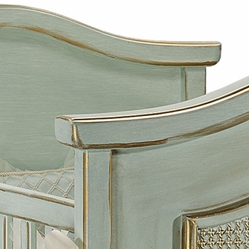 art for kids bonne nuit cherubini crib (versailles blue)