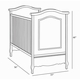 art for kids cherubini crib (versailles tea stain)