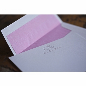ava rose rabbit kid's stationery