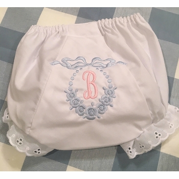 baby bluebell floral heirloom bloomers