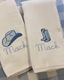 Personalized Cowboy Hat and Boots Burp Cloth Set