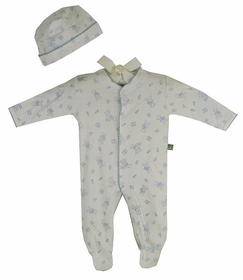 Baby Boy Cotton Footie Romper Set