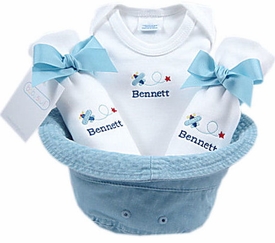 baby boy gift basket bucket