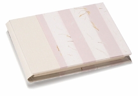baby brag book in blue or yellow stripe by rag & bone bindery