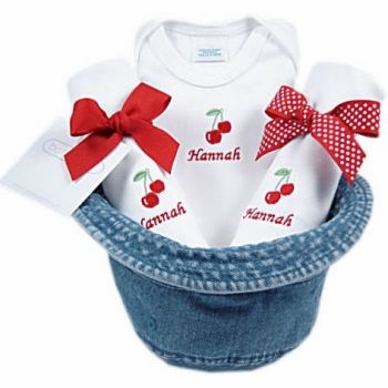 baby girl gift set - bucket hat
