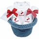baby girl gift set - bucket hat