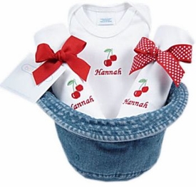 baby girl gift set - bucket hat