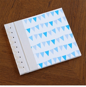 baby's first book - blue bunting by rag & bone bindery